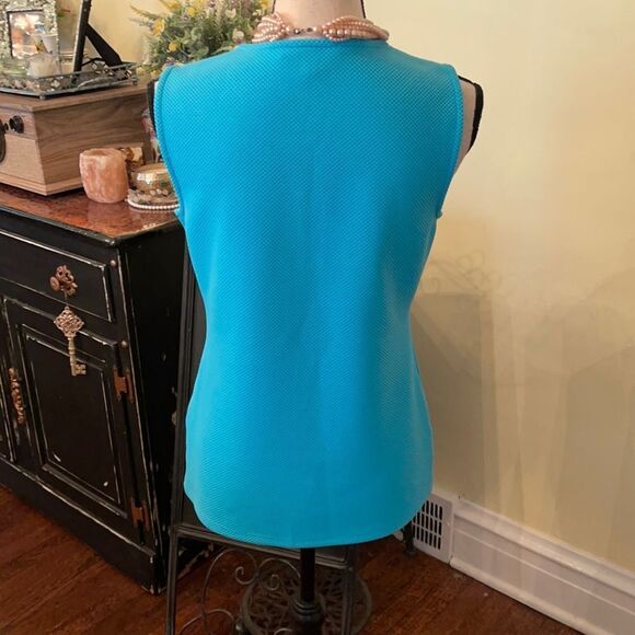 *Calvin Klein* Sz S Textured Stretch Top EUC - Picture 5 of 8
